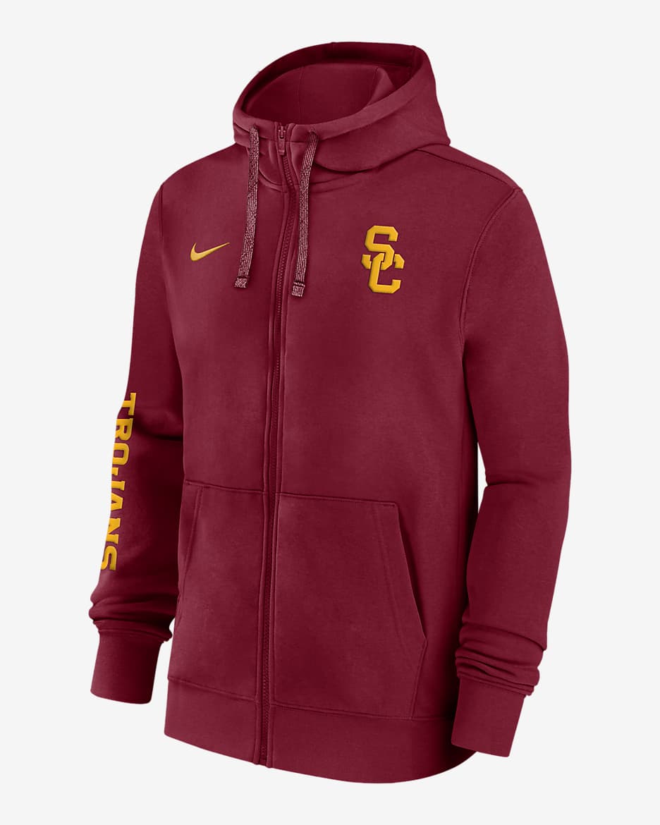 USC Trojans Sideline Team Issue Men s Nike College Full Zip Hoodie